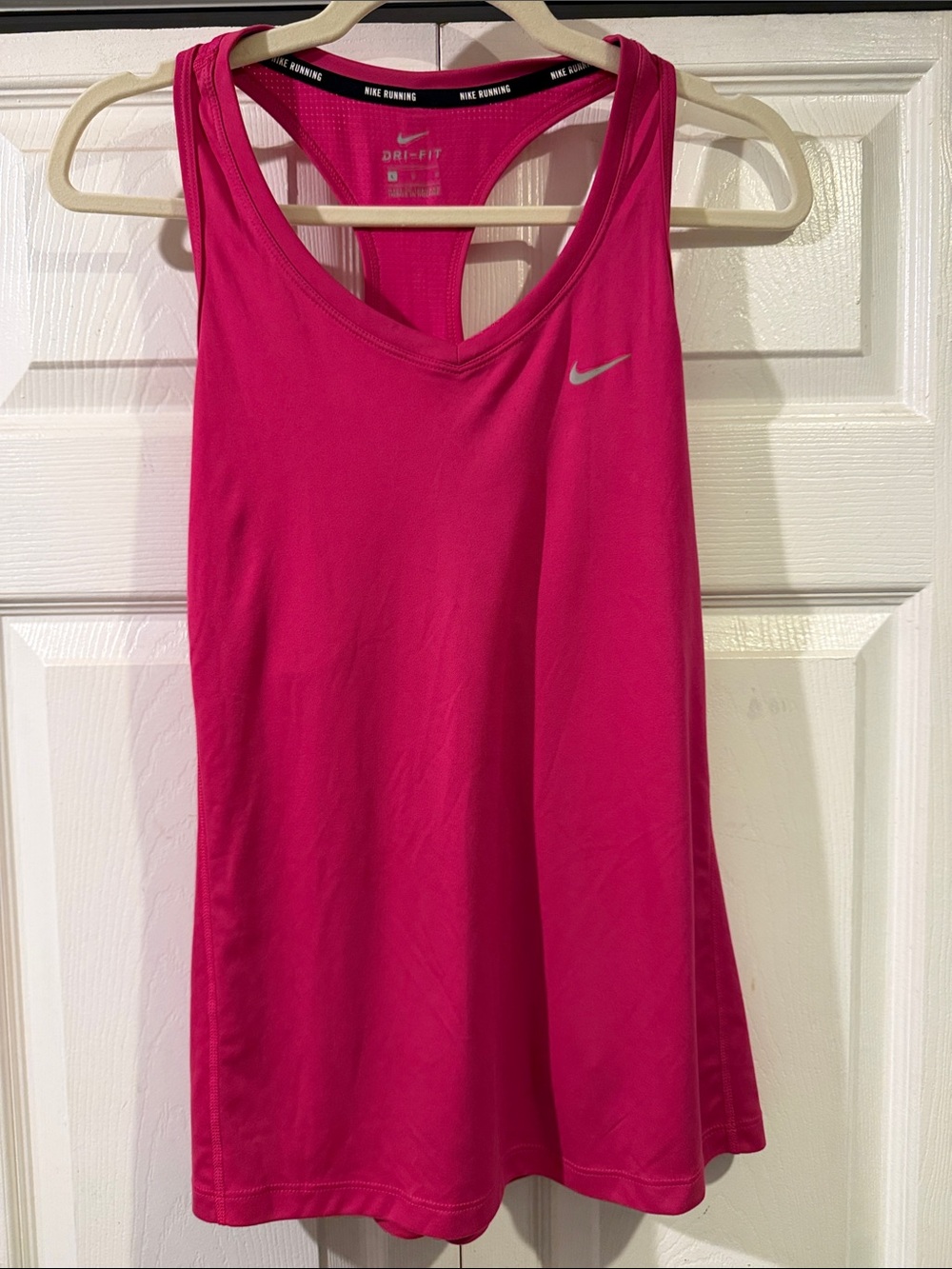Nike Women's Bright Pink Racerback Dri-FIT Tank